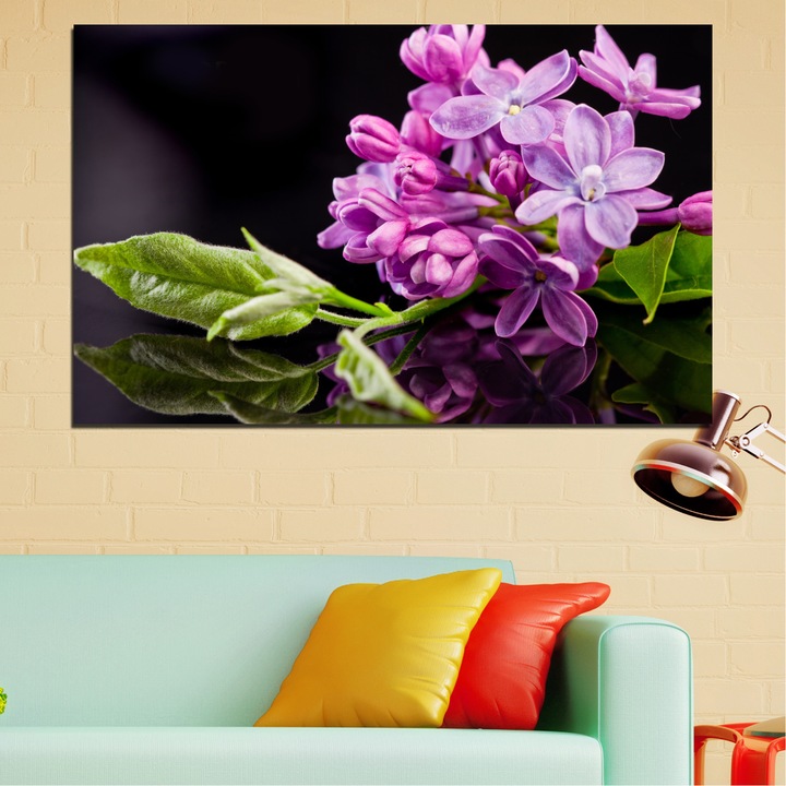 Декоративни панели Vivid Home от 1 част, Цветя, PVC, 35x25 см, №0231