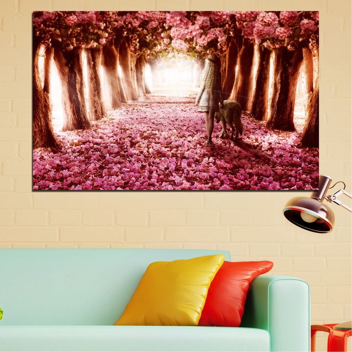 Декоративни панели Vivid Home от 1 част, Цветя, PVC, 35x25 см, №0236