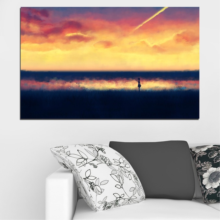 Декоративни панели Vivid Home от 1 част, Море, PVC, 35x25 см, №0242