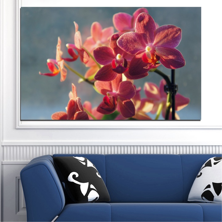 Декоративни панели Vivid Home от 1 част, Цветя, PVC, 35x25 см, №0252