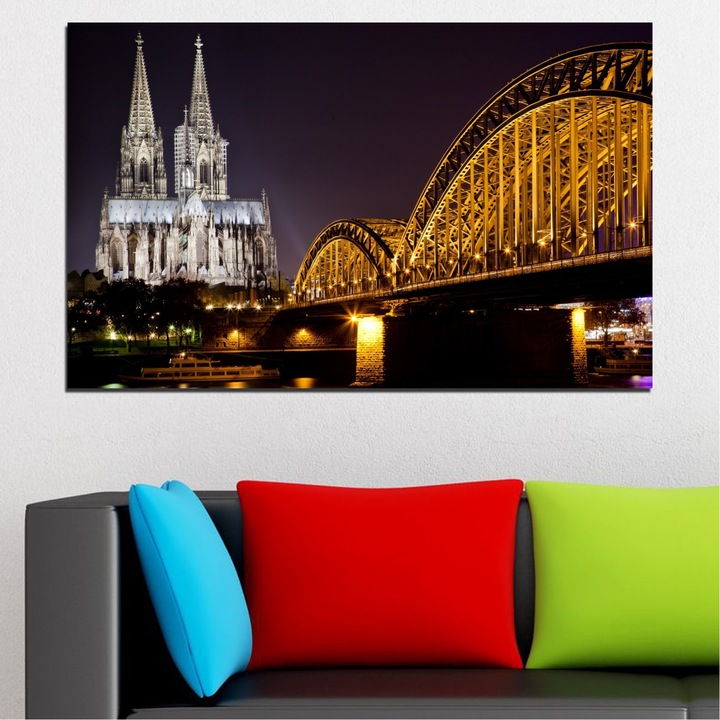 Декоративни панели Vivid Home от 1 част, Град, PVC, 35x25 см, №0267