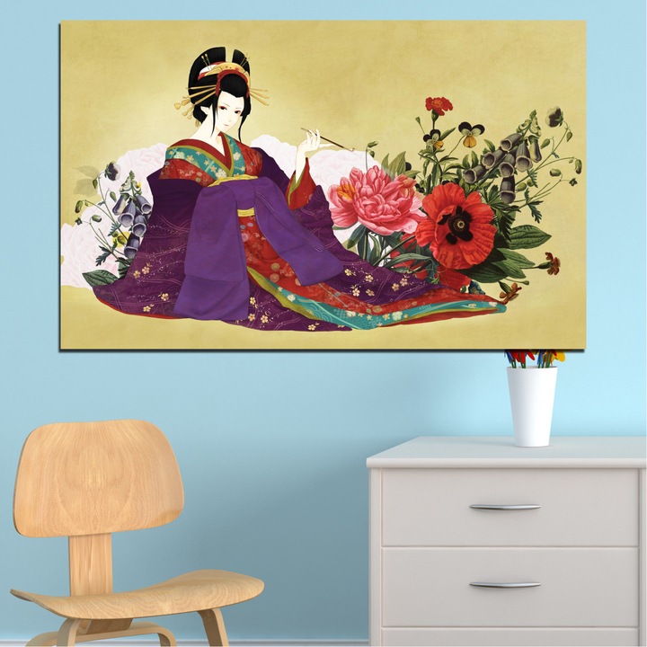 Декоративни панели Vivid Home от 1 част, Жена, PVC, 35x25 см, №0270