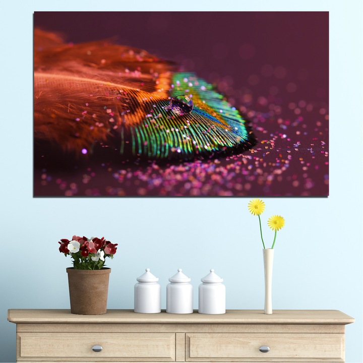 Декоративни панели Vivid Home от 1 част, Абстракция, PVC, 35x25 см, №0280