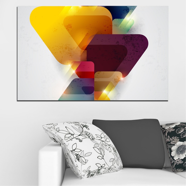 Декоративни панели Vivid Home от 1 част, Абстракция, PVC, 35x25 см, №0284