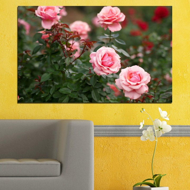 Декоративни панели Vivid Home от 1 част, Цветя, PVC, 35x25 см, №0289