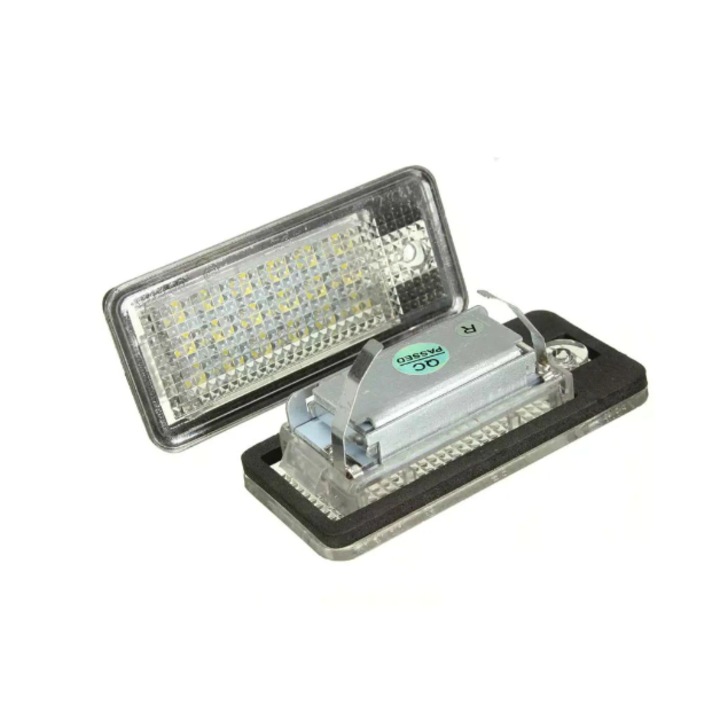 2 db LED rendszámlámpa szett, Audi A3, A4, A6, A5, A8, Q7, RS4, RS6, S6 típusokhoz