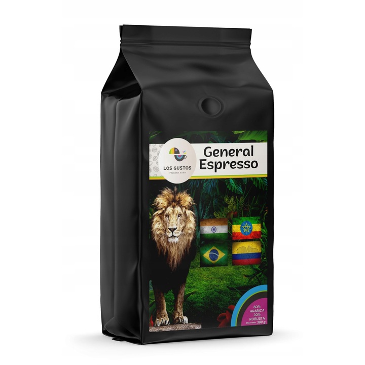 Szemes Kávé General Espresso, Los Gustos, Arabica/Robusta, 500g