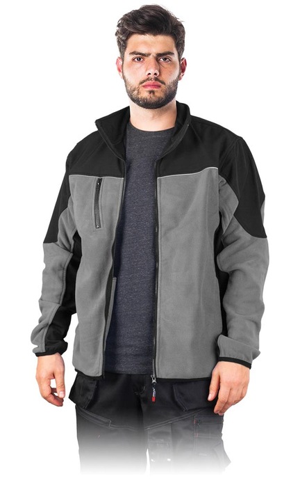 Hanorac barbati, Poliester, Negru/Gri