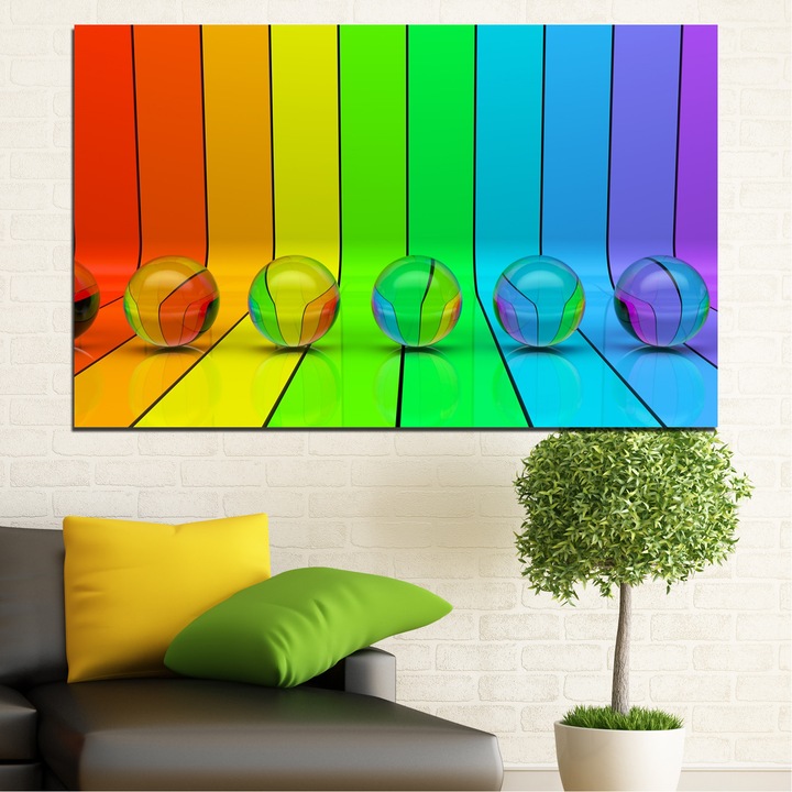 Декоративни панели Vivid Home от 1 част, Абстракция, PVC, 35x25 см, №0307