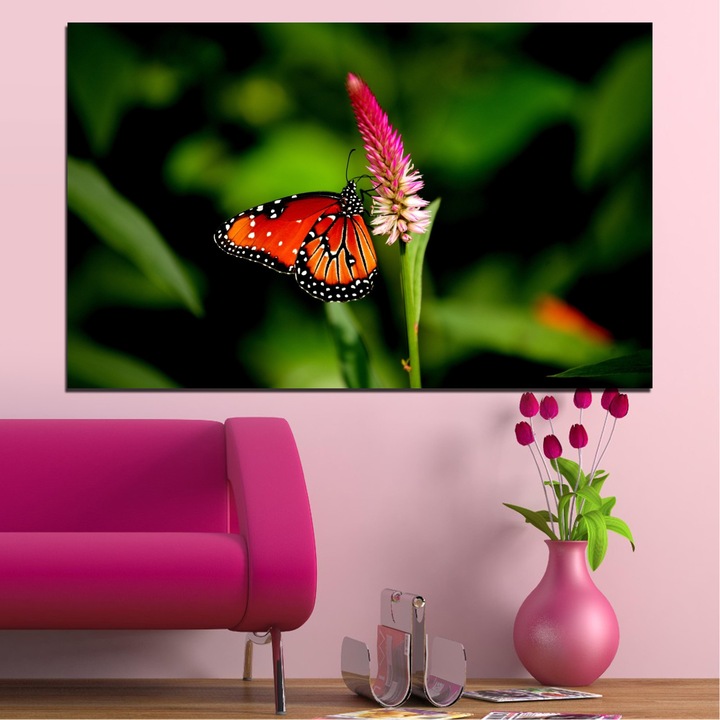 Декоративни панели Vivid Home от 1 част, Цветя, PVC, 35x25 см, №0317