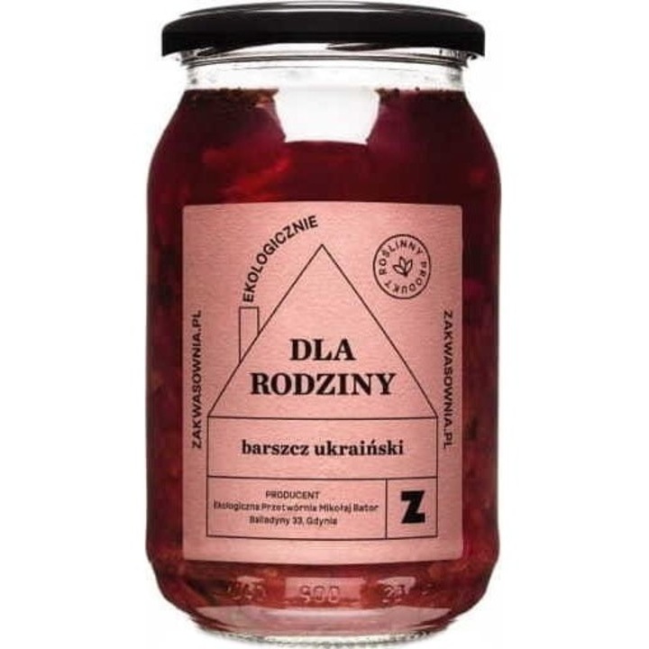 Supa de sfecla rosie si fasole, Zakwasownia, 900 ml