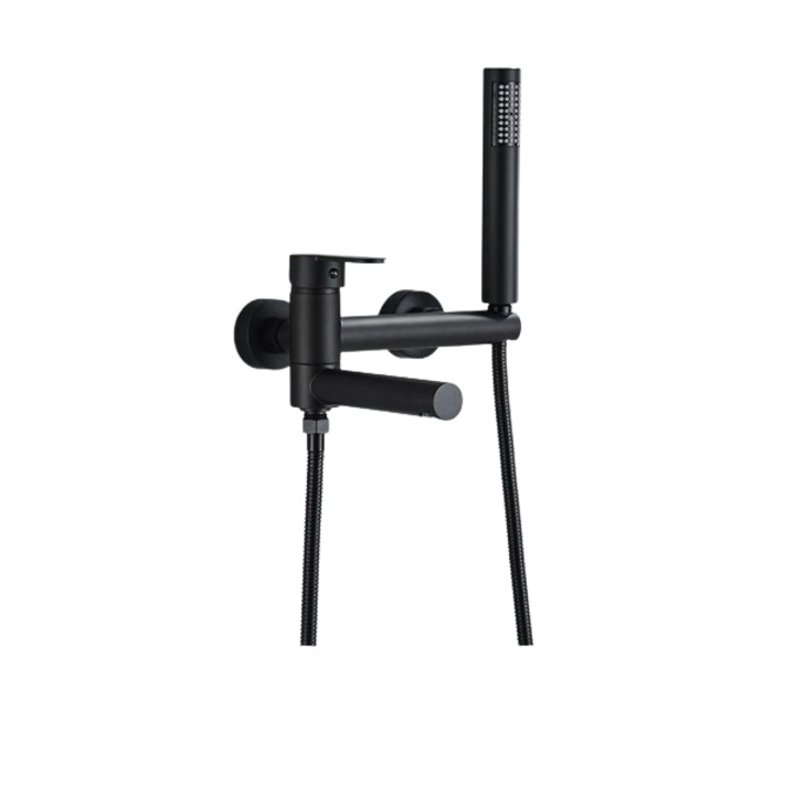 Санитарен кран за вана или душ кабина AquaSpa, Черен