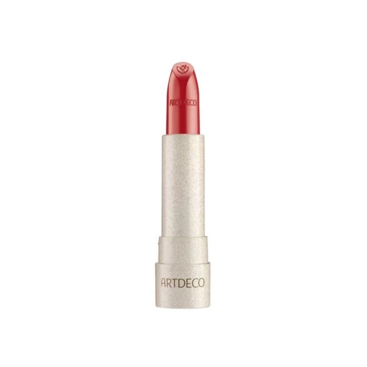 Гладко и блестящо червило с натурални съставки, Natural Cream lipstick, Artdeco, 607 червено лале, 4 g