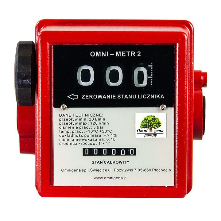 Üzemanyag áramlásmérő Omnimeter 2, Omnigena OM0108