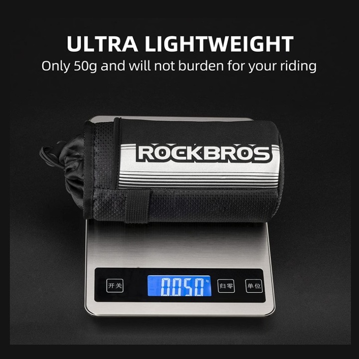 Чанта за велосипед с поставка за бутилка Rockbros, Черна