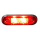 Indicator LED, marker pentru autobuz, platforma, camion, remorca, 75mm x 22mm, 24V, rosu