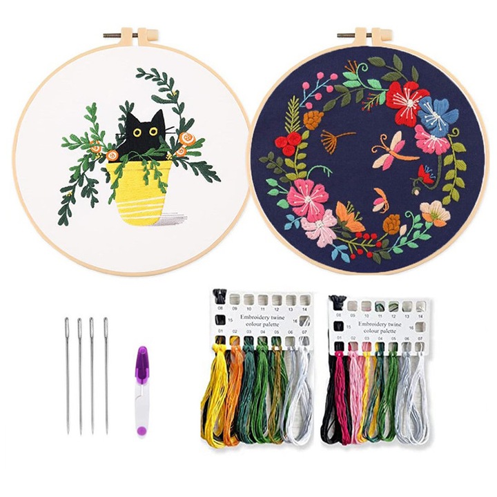 Set 2 broderii, LaiXiaoBei, 20cm, multicolor