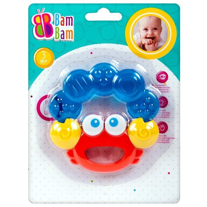 Rákocska baba rágóka színes