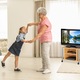 Comoda TV Relaxdays, stil modern, cu 2 rafturi, maro deschis, 45 x 60 x 40 cm