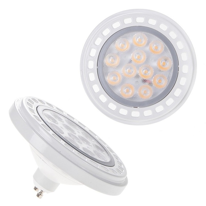 Bec Led AR111 GU10, 9W, 810lm, lumina alb cald