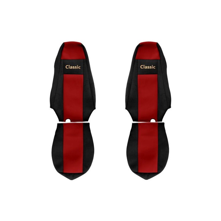 Комплект от 2 калъфа за седалки на камион PS16 Red
