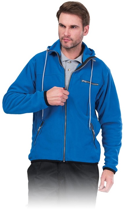 Jacheta barbati, Fleece, Albastru, Albastru