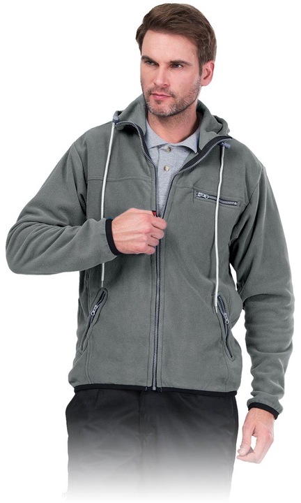 Jacheta barbati, Fleece, Gri, Gri