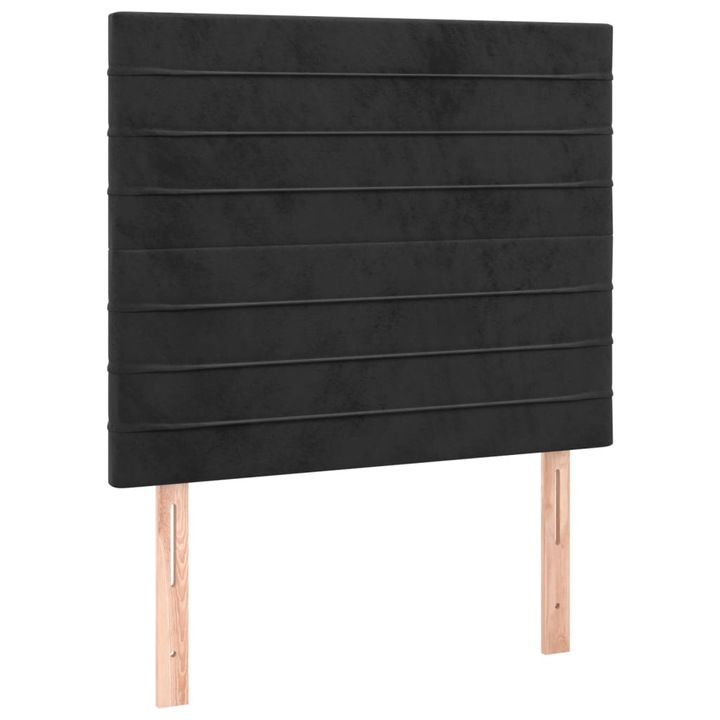 Tablii de pat vidaXL, 2 buc, negru, 90x5x78/88 cm, catifea, 9.4 kg 3116510