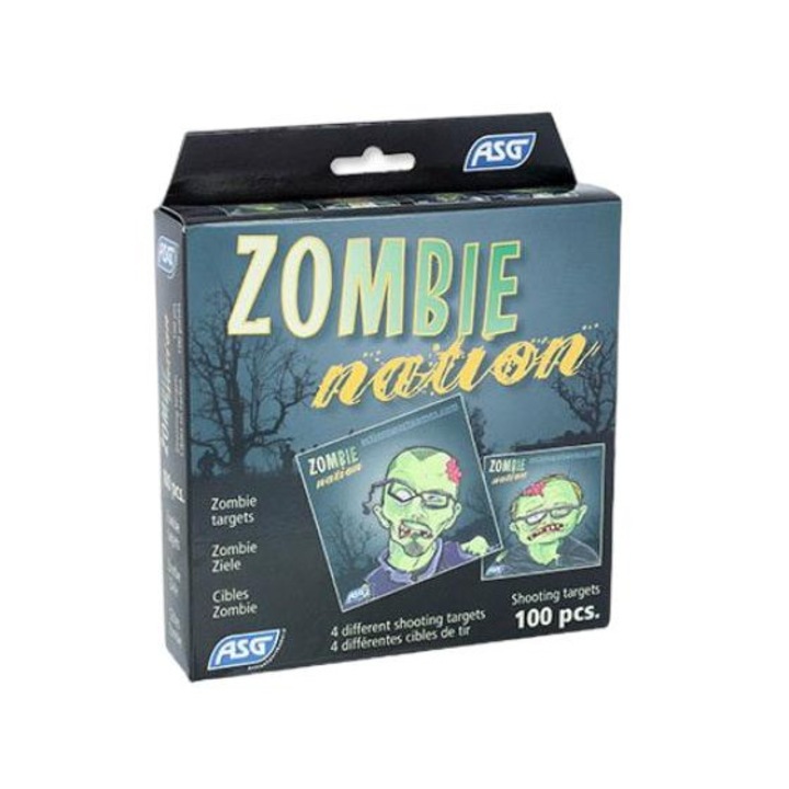 Set 100 tinte Airsoft, Action Sport Games, Model Zombie, 14x14 cm
