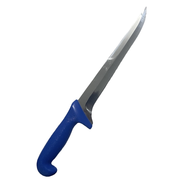 Cutit de injunghiat cu dublu tais lama 24cm albastru TS-31461