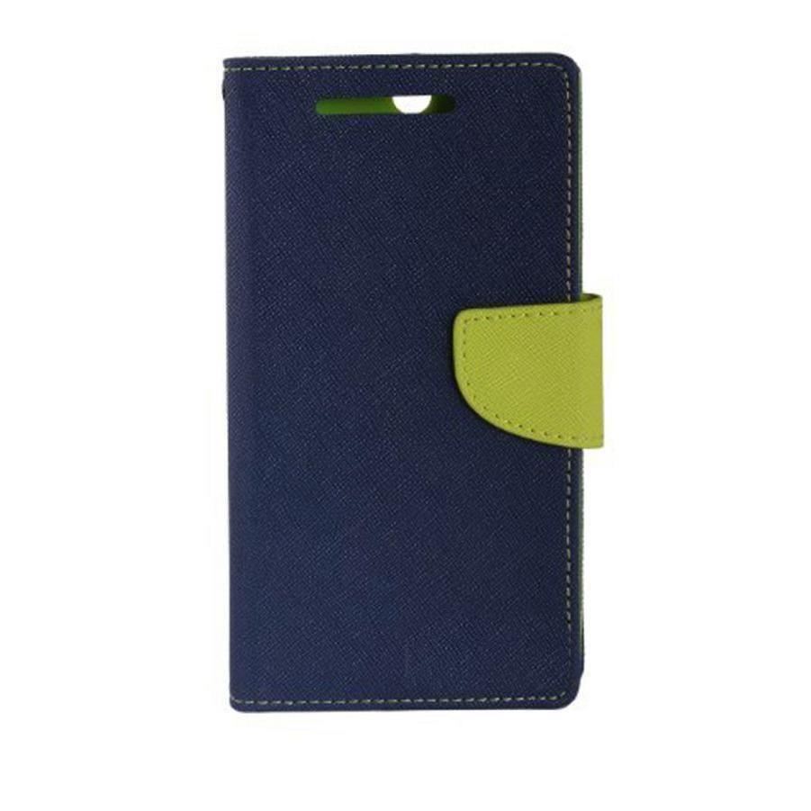 Husa tip carte cu clip Samsung S5 Mini Bleumarin