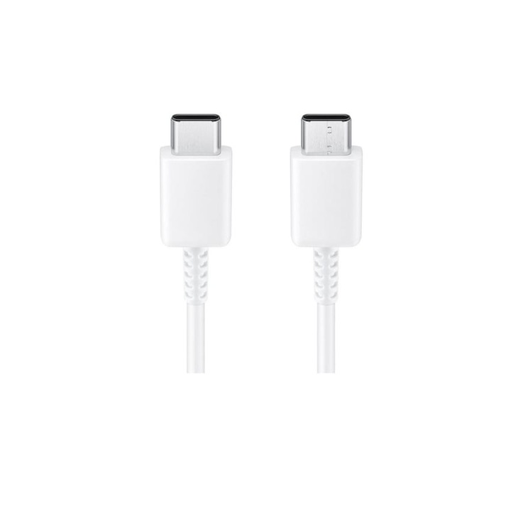 Cablu Samsung Fast Charge 3A USB-C USB-C 1 metru compatibil Samsung Bulk Alb