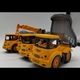Set 4 masinute de constructie " Yellow Truckers", galben, Vision XXI