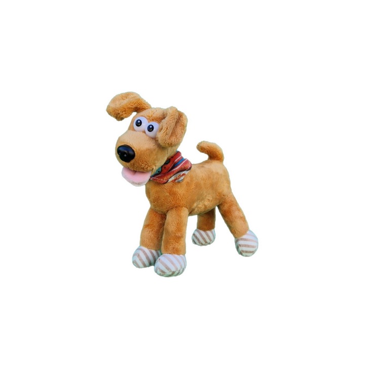 Catel de plus cu esarfa maro, 18cm