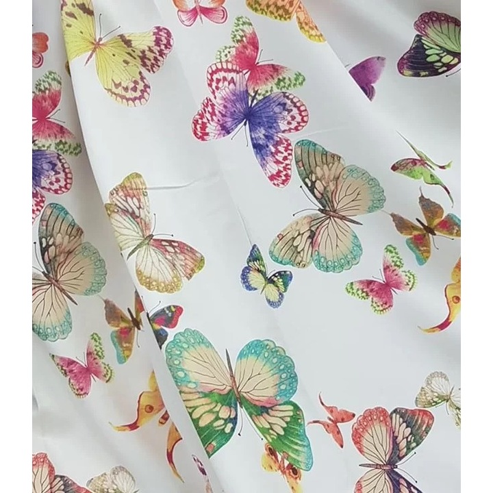 Draperie dim-out model floral cu inele auriu antic, Madison, 150x220 cm, densitate 700 g/ml, Nimfalide, 1 buc