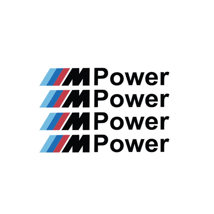 Autó fogantyú matrica készlet, 4 db, tuning BMW-hez, Fekete