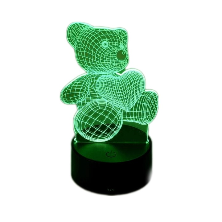 Lampa 3D decorativa, urs