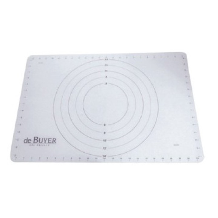 Szilikon nyújtólap, 60x40 cm, fehér