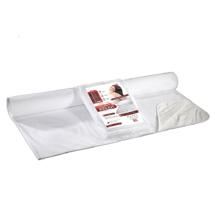 Matracvédő, AMW, pamut, 140 x 200 cm, fehér