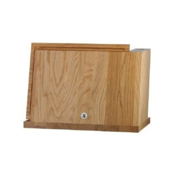 Set tocator si suport cutite, WMF, 39 x 26.3 x 17.5 cm, Bambus, Maro