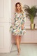 Rochie din sifon cu decolteu mare pe spate multicolor XL