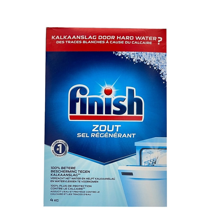 Сол за съдомиялни машини, финиш, регенерираща сол Zout, 4 кг
