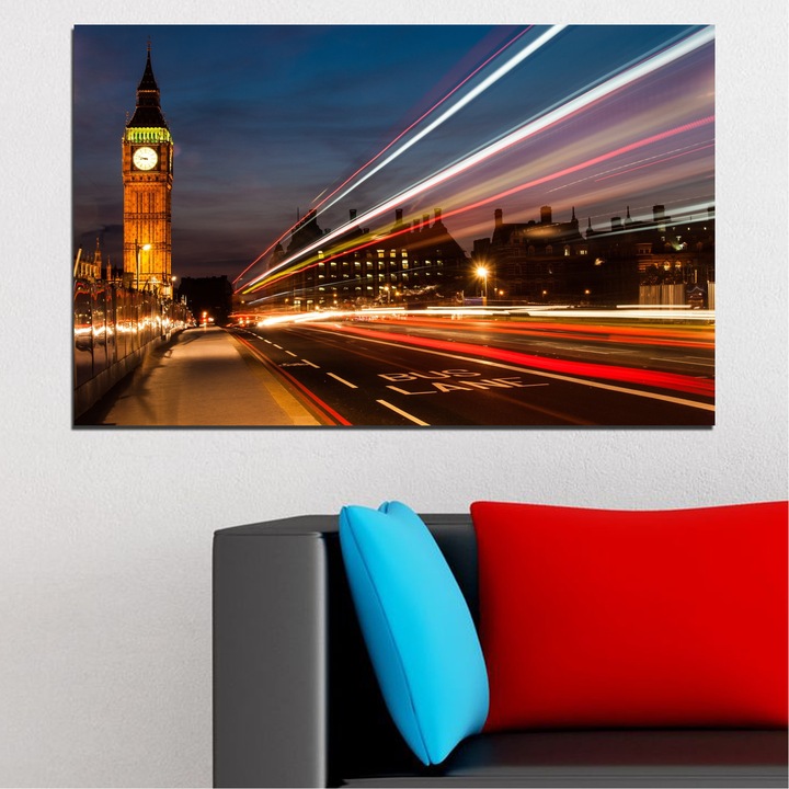 Декоративни панели Vivid Home от 1 част, Град, PVC, 35x25 см, №0069