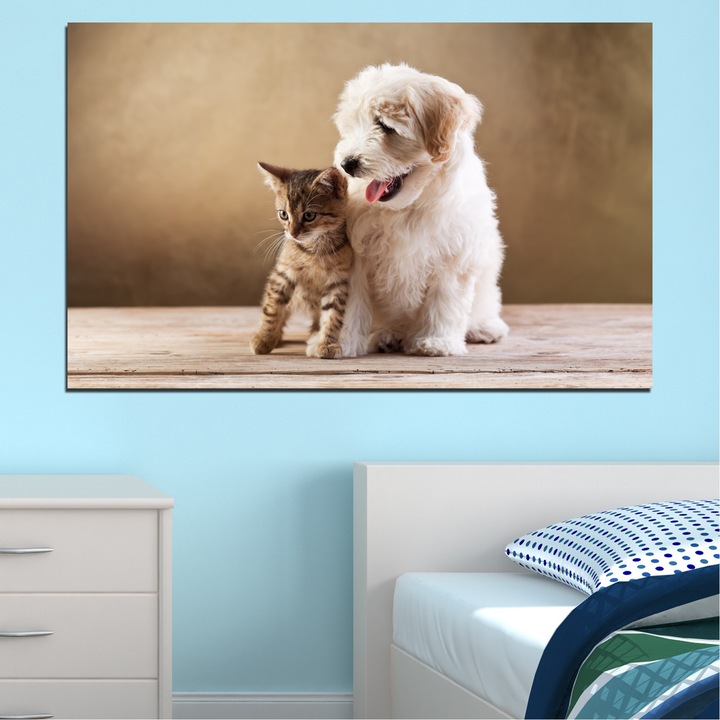 Декоративни панели Vivid Home от 1 част, Животни, PVC, 35x25 см, №0168