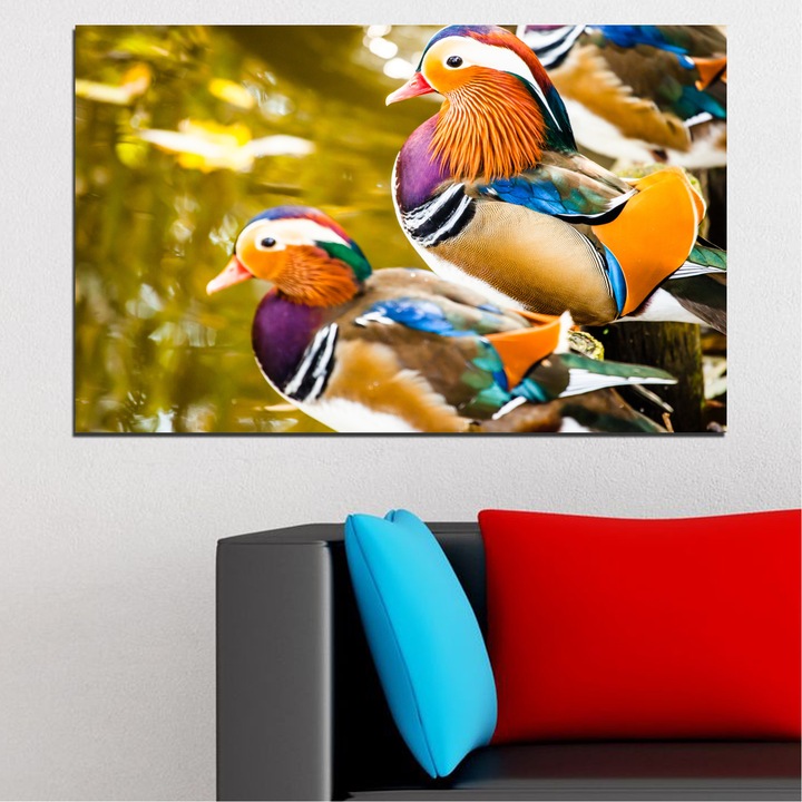 Декоративни панели Vivid Home от 1 част, Фън шуй, PVC, 100x65 см, №0192