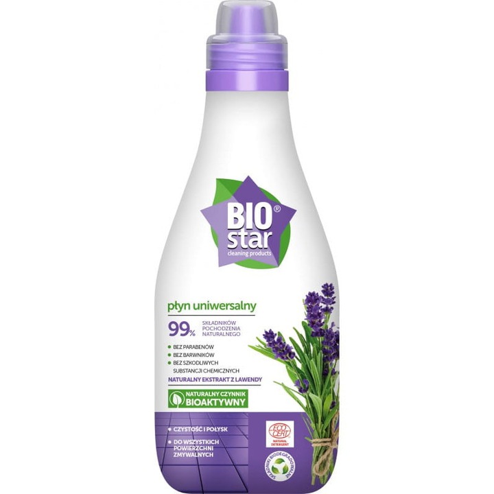 Detergent universal pentru suprafete INCO, Biostar, lavanda, 800 ml