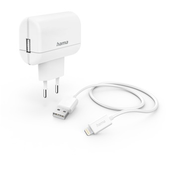 Set incarcator Hama, Lightning, 1m, Alb