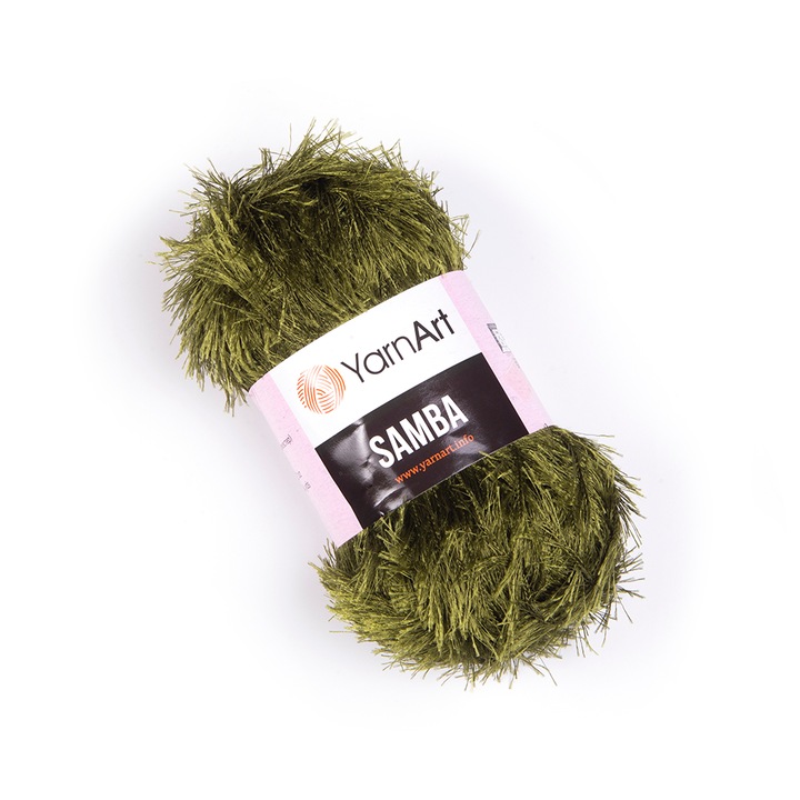 Fir Textil Yarn Art Samba 530, pentru crosetat si tricotat, acril, kaki, 150 m