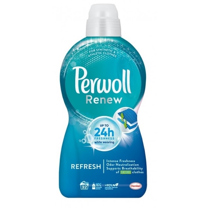 Перилен препарат Perwoll Renew Refresh за автоматично пране, 1.92л, 32 пранета
