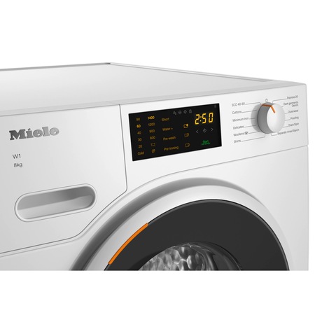 Masina de spalat rufe Miele WWD 020 WCS, 8 kg, 1400 rpm, Clasa A, CapDosing, Motor ProfiEco, Alb